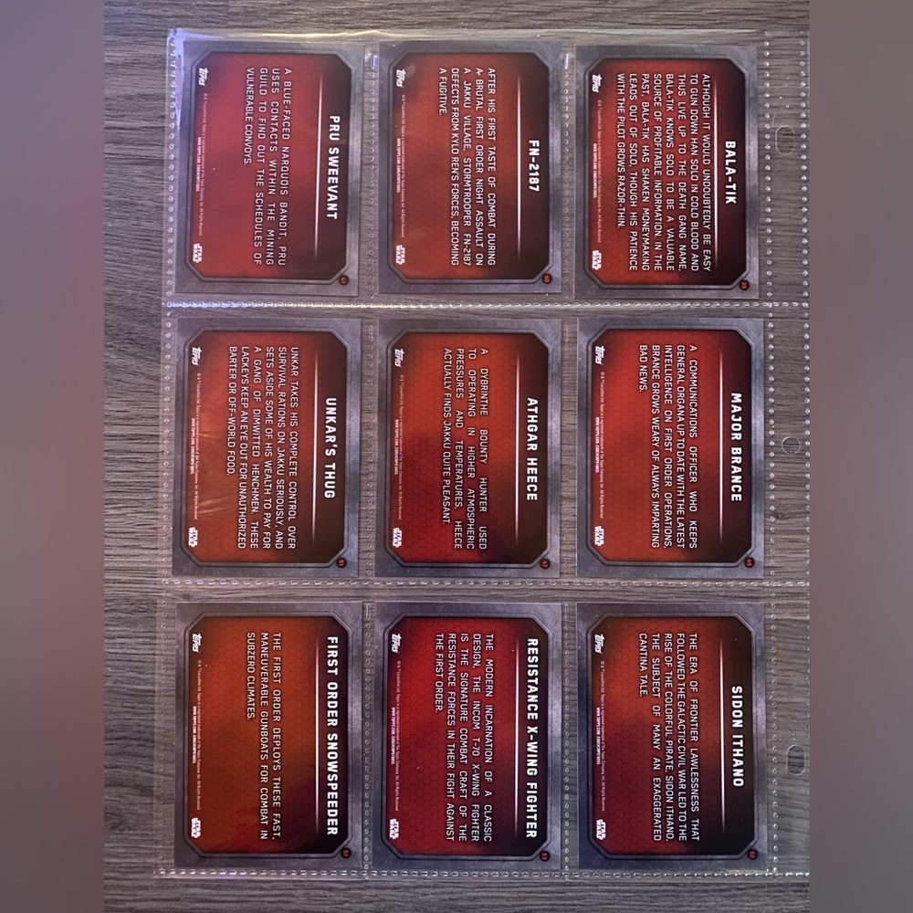 Topps 2015 The Force Awakens Card Collection *** Incomplete *** - Picture 3 of 6